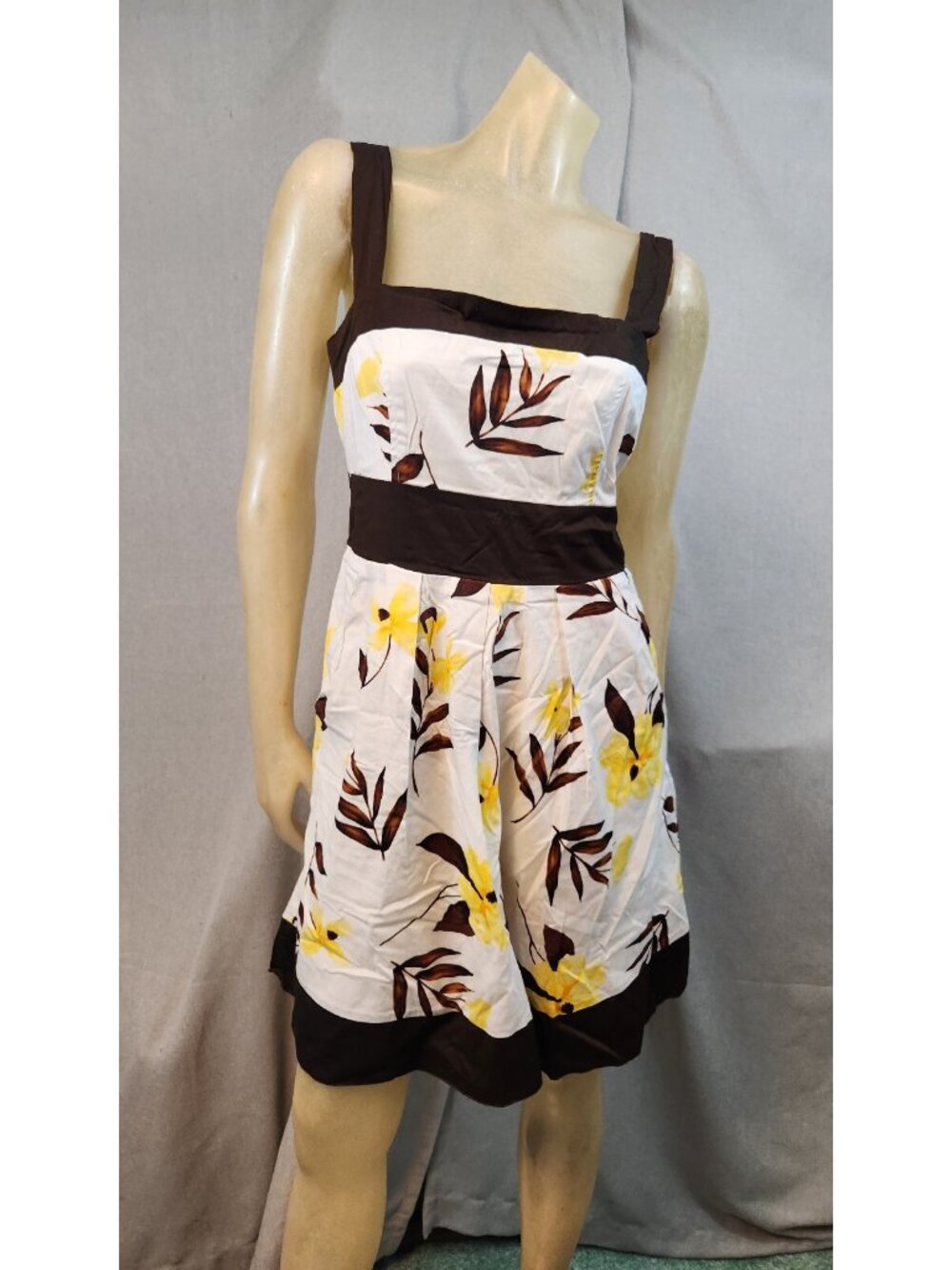 Speechless White Floral Slvlss Sundress Sun Dress Womens Juniors 11 Summer Party